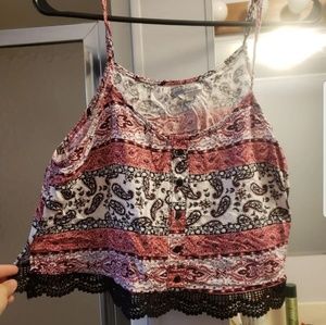 Patterned crop top